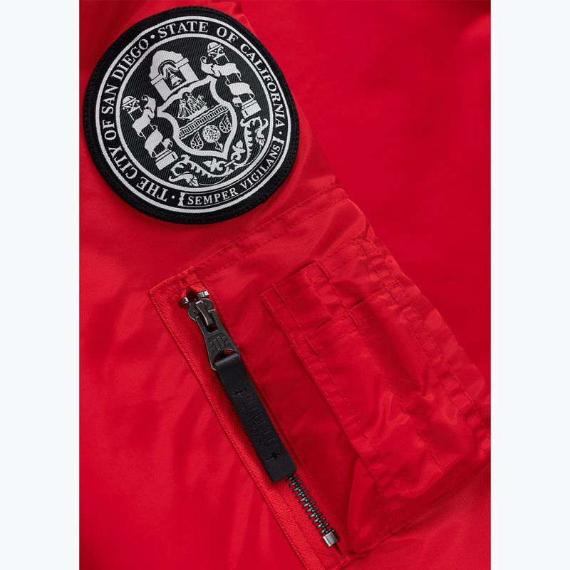 Vyriška striukė Pitbull Aero Flight Hooded fluo/red 11