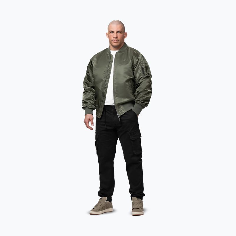 Vyriška striukė Pitbull Akron MA1 Flight olive 2