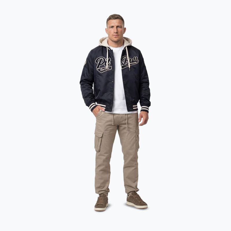 Vyriška striukė Pitbull Mason San Diego Baseball Hooded dark navy/beige 2