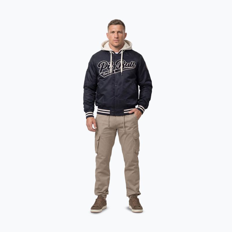 Vyriška striukė Pitbull Mason San Diego Baseball Hooded dark navy/beige 3
