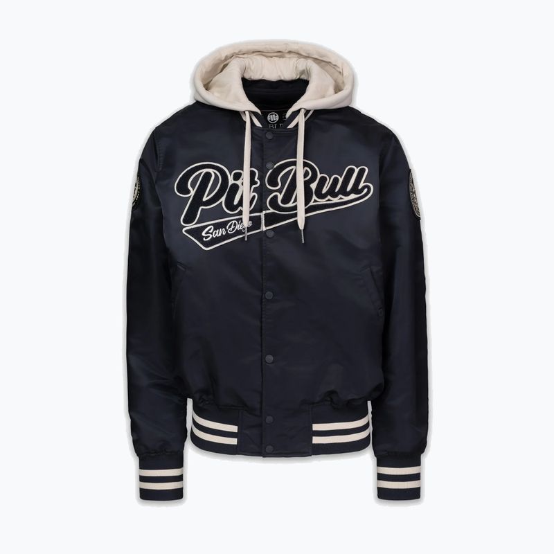 Vyriška striukė Pitbull Mason San Diego Baseball Hooded dark navy/beige 4