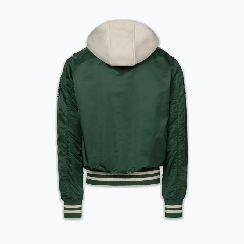 Vyriška striukė Pitbull Mason San Diego Baseball Hooded bottle green/beige 5