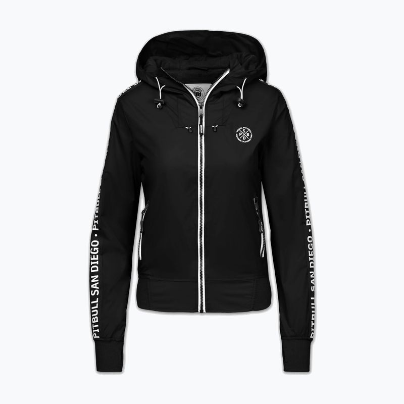 Moteriška striukė Pitbull Aaricia Stripes Nylon Hooded black 3