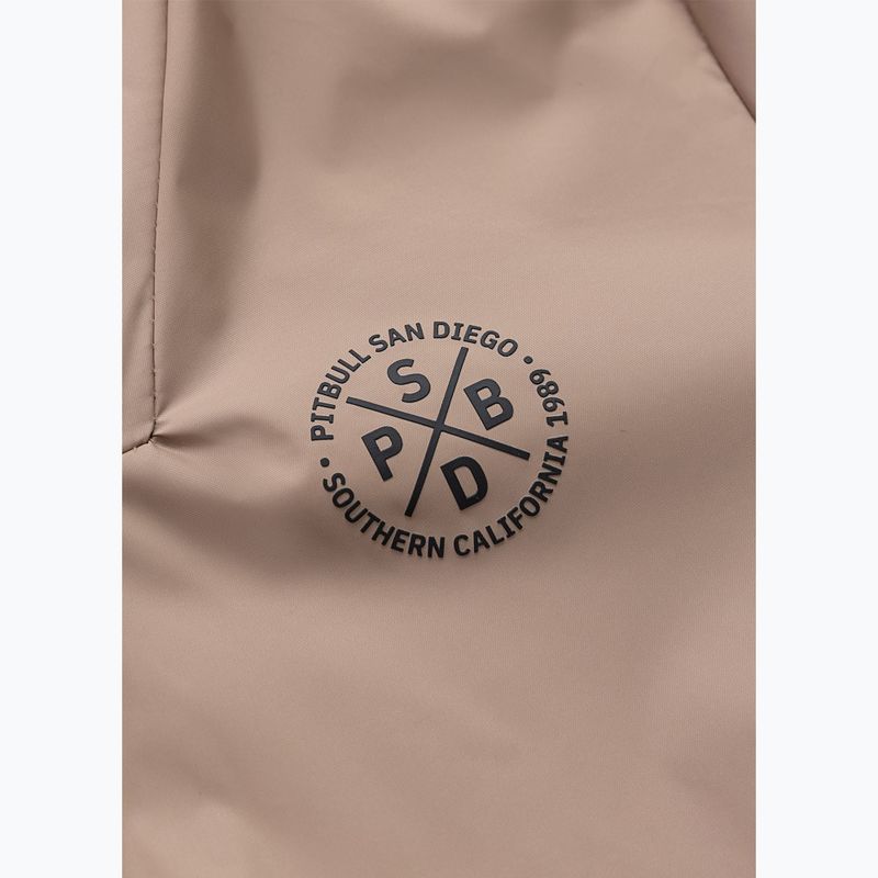 Moteriška striukė Pitbull Aaricia Stripes Nylon Hooded dark sand 7