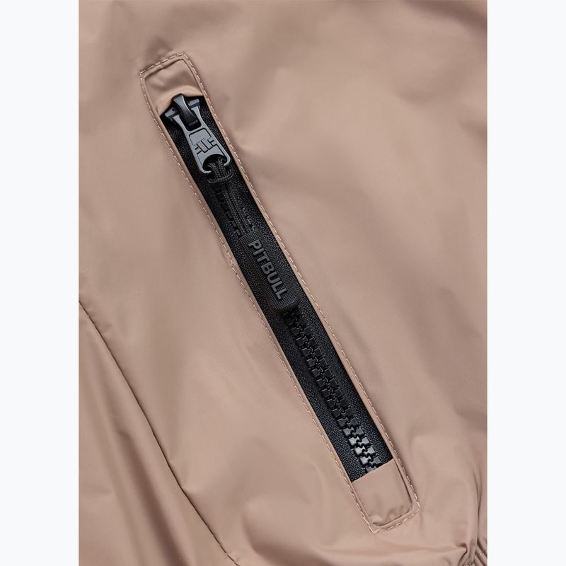 Moteriška striukė Pitbull Aaricia Stripes Nylon Hooded dark sand 10