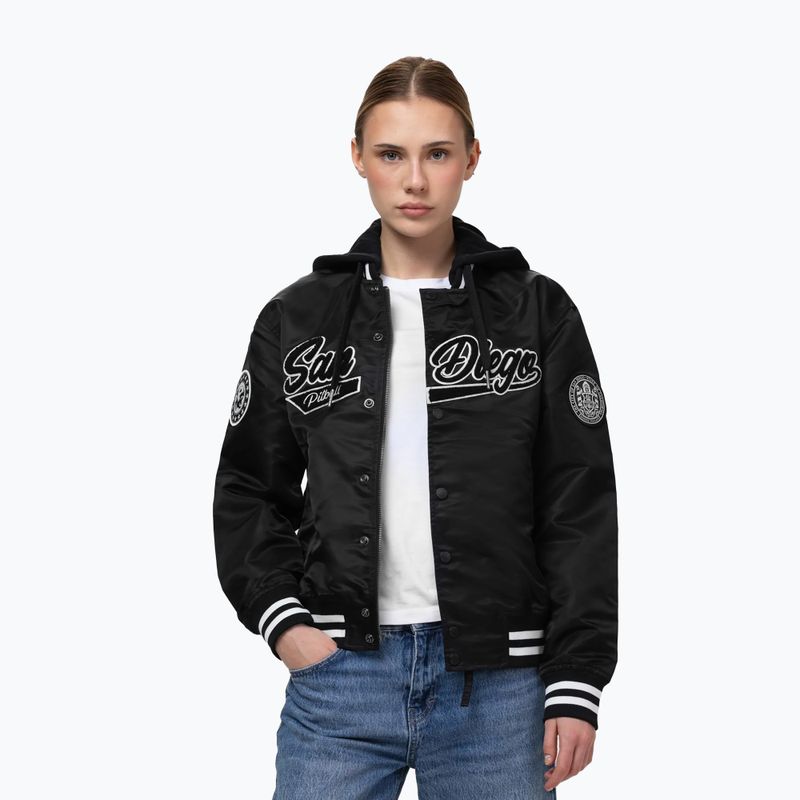 Moteriška striukė Pitbull Angela San Diego Hooded Varsity black 4