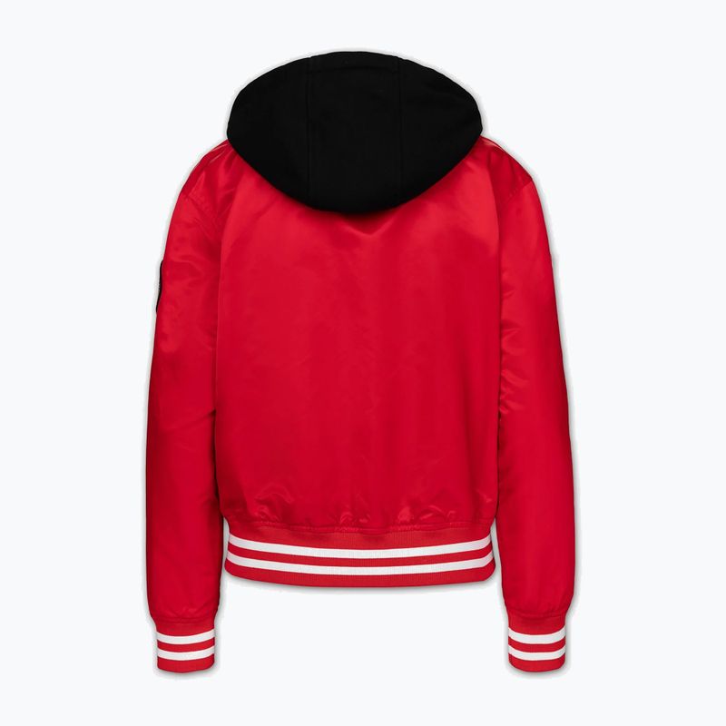 Moteriška striukė Pitbull Angela San Diego Hooded Varsity fluo/red 7