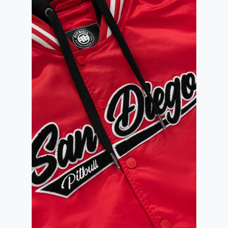 Moteriška striukė Pitbull Angela San Diego Hooded Varsity fluo/red 10