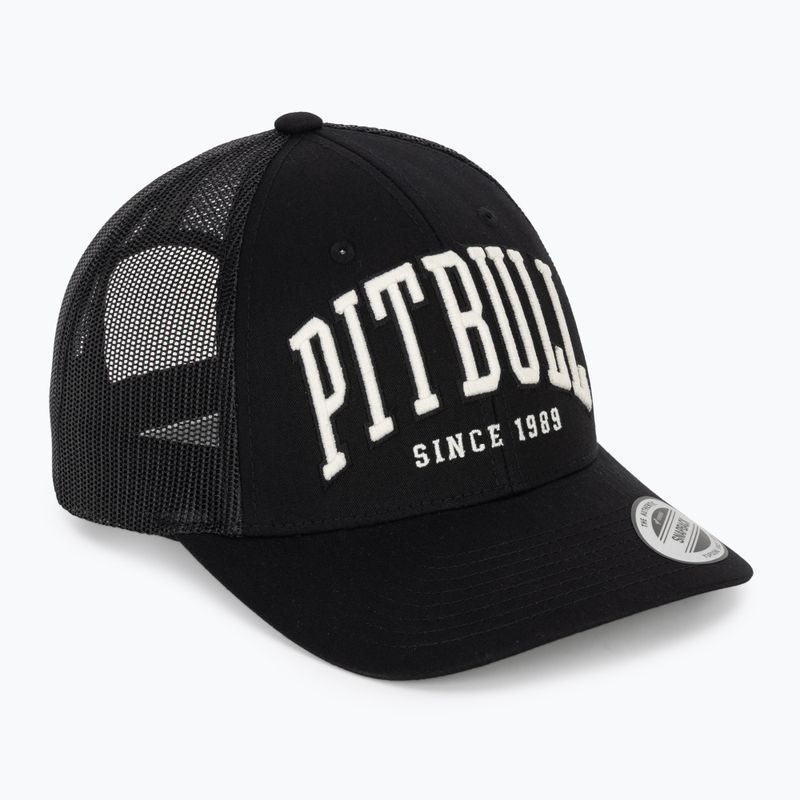 Vyriška kepurė su snapeliu Pitbull Mesh "Pitbull Norton" Trucker Low Profile black/black