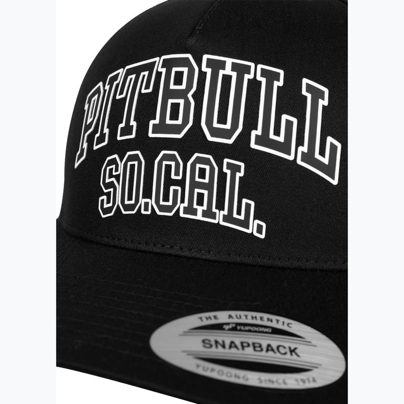 Vyriška kepurė su snapeliu Pitbull "SO.CAL.” Retro Trucker juoda/juoda/balta 3