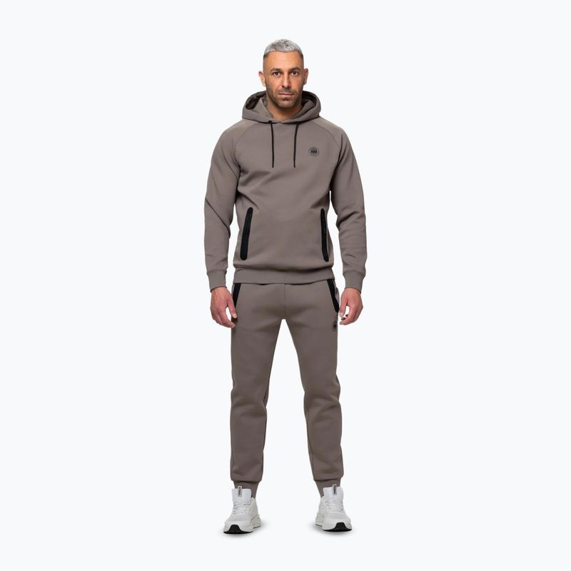 Vyriškas džemperis Pitbull Dogwood Hooded Sweatshirt taupe 2
