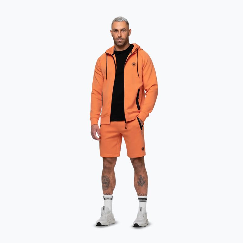 Vyriškas džemperis Pitbull Dogwood Hooded Zip Sweatshirt fluo orange 2