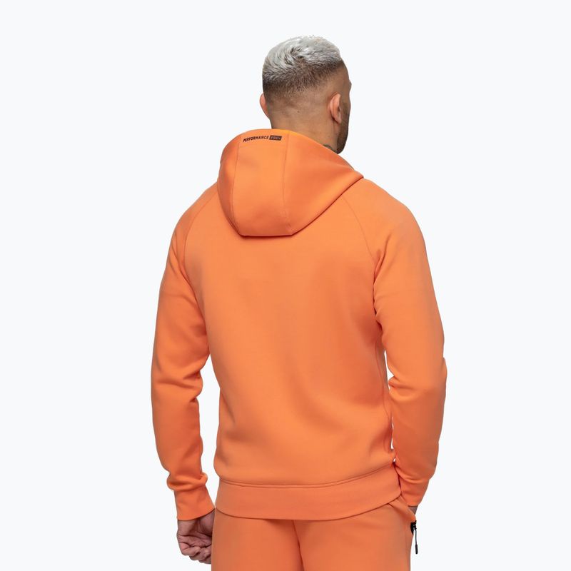 Vyriškas džemperis Pitbull Dogwood Hooded Zip Sweatshirt fluo orange 3