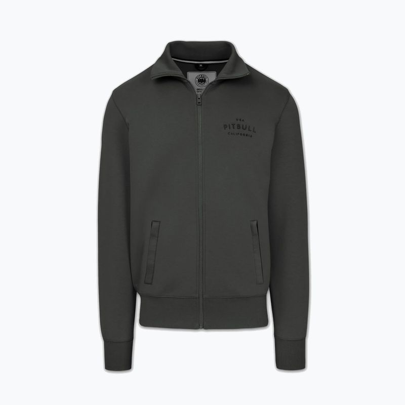 Vyriškas džemperis Pitbull Sampson Zip grey/green 5