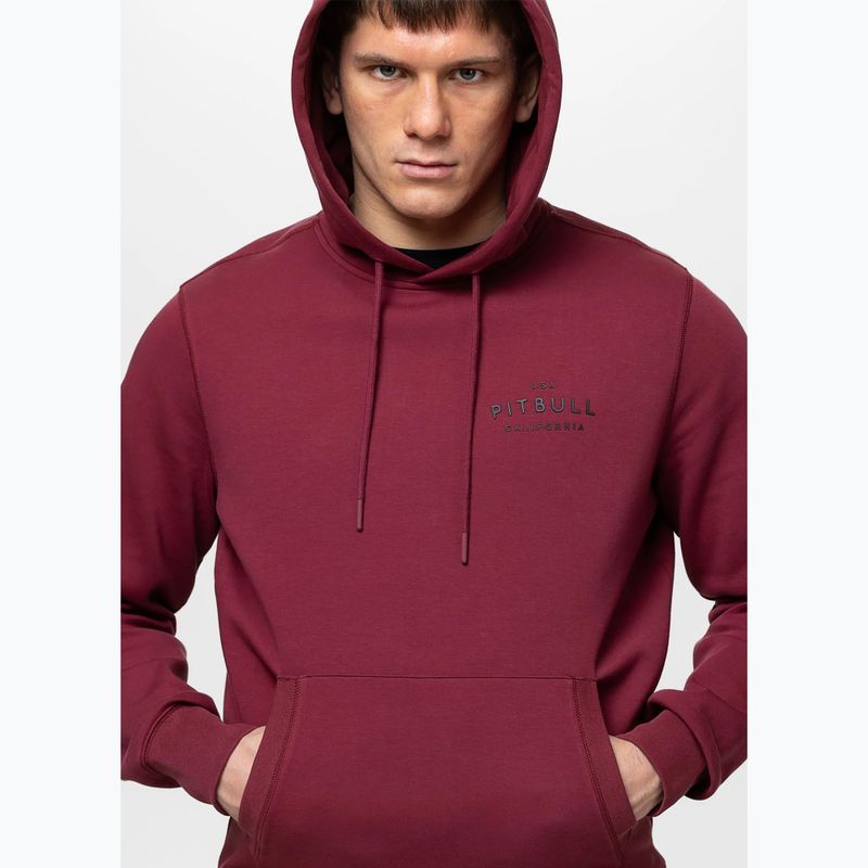 Vyriškas džemperis Pitbull Sampson Hooded Sweatshirt burgundy 6