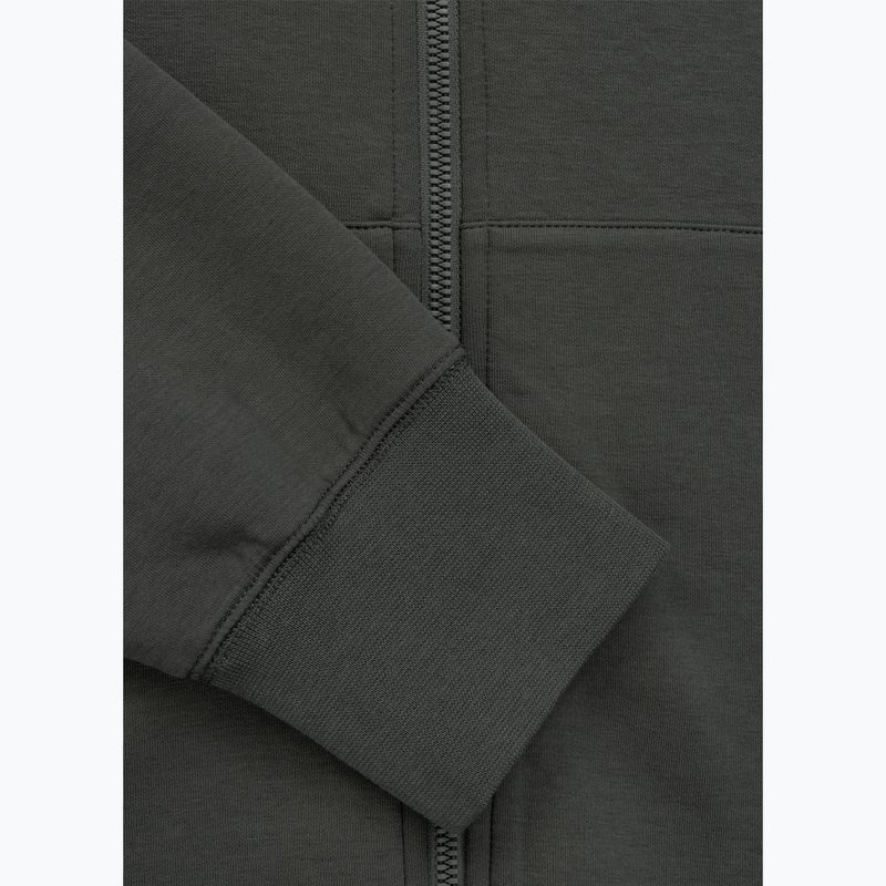 Vyriškas džemperis Pitbull Sampson Hooded Zip Sweatshirt grey/green 10