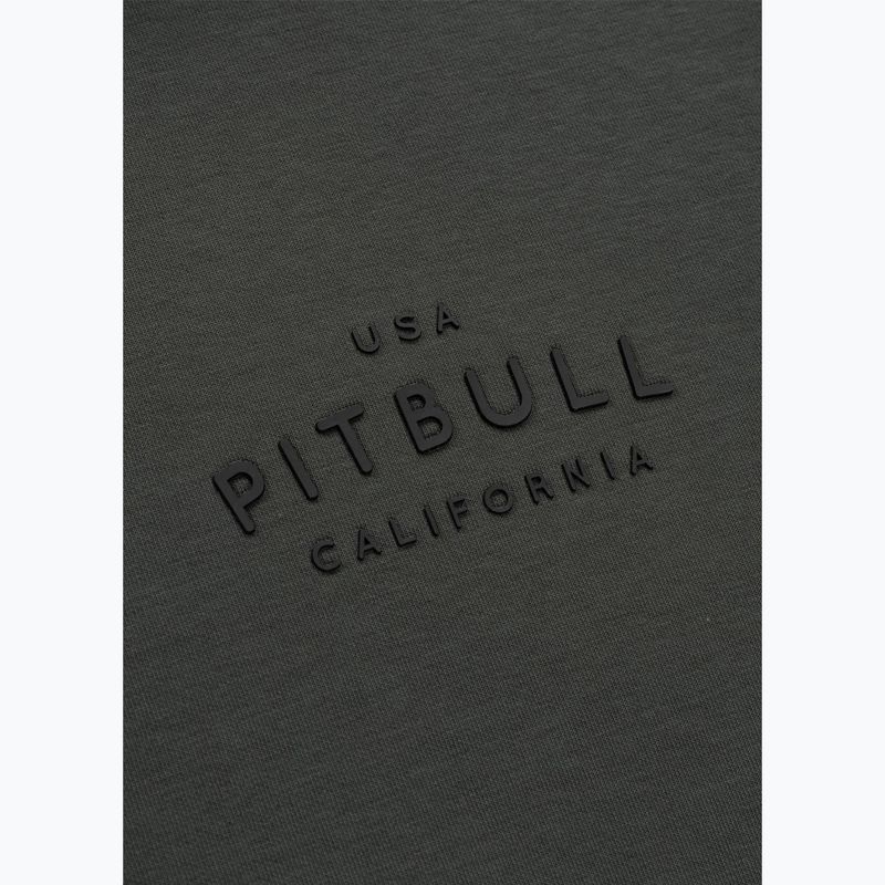 Vyriškas džemperis Pitbull Sampson Hooded Zip Sweatshirt grey/green 12