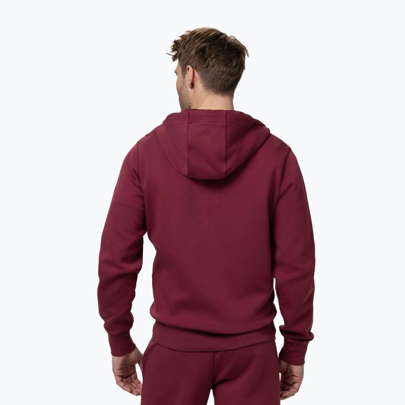 Vyriškas džemperis Pitbull Sampson Hooded Zip Sweatshirt burgundy 3