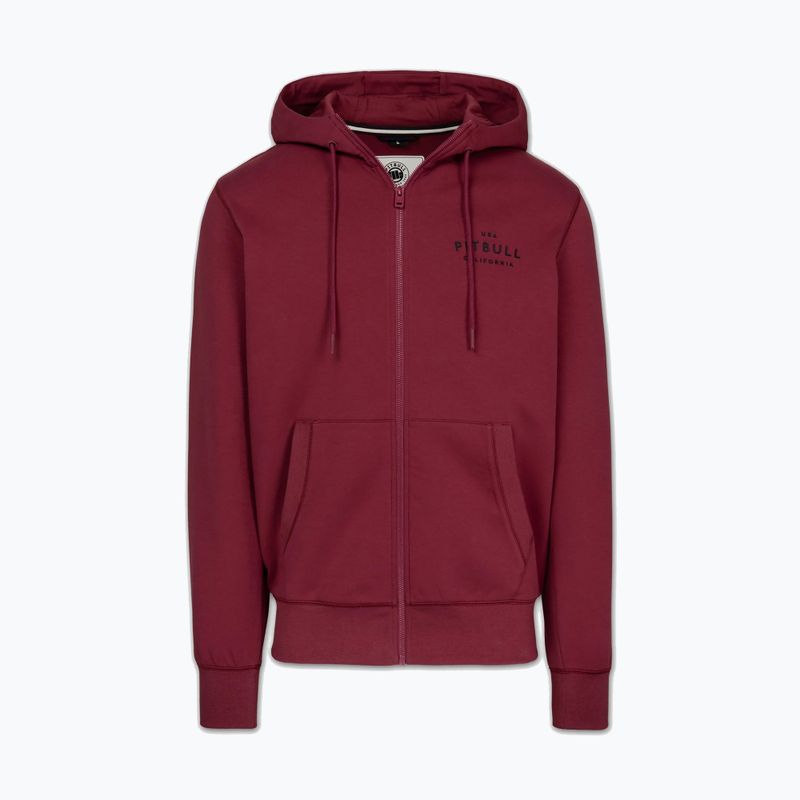 Vyriškas džemperis Pitbull Sampson Hooded Zip Sweatshirt burgundy 5