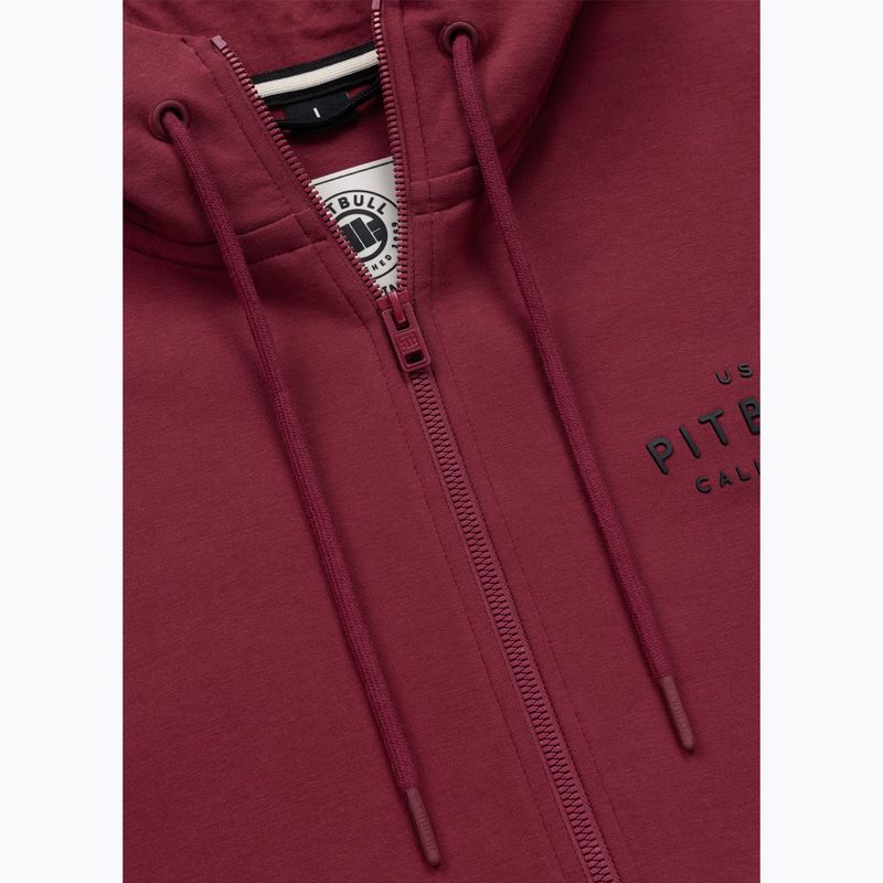 Vyriškas džemperis Pitbull Sampson Hooded Zip Sweatshirt burgundy 7
