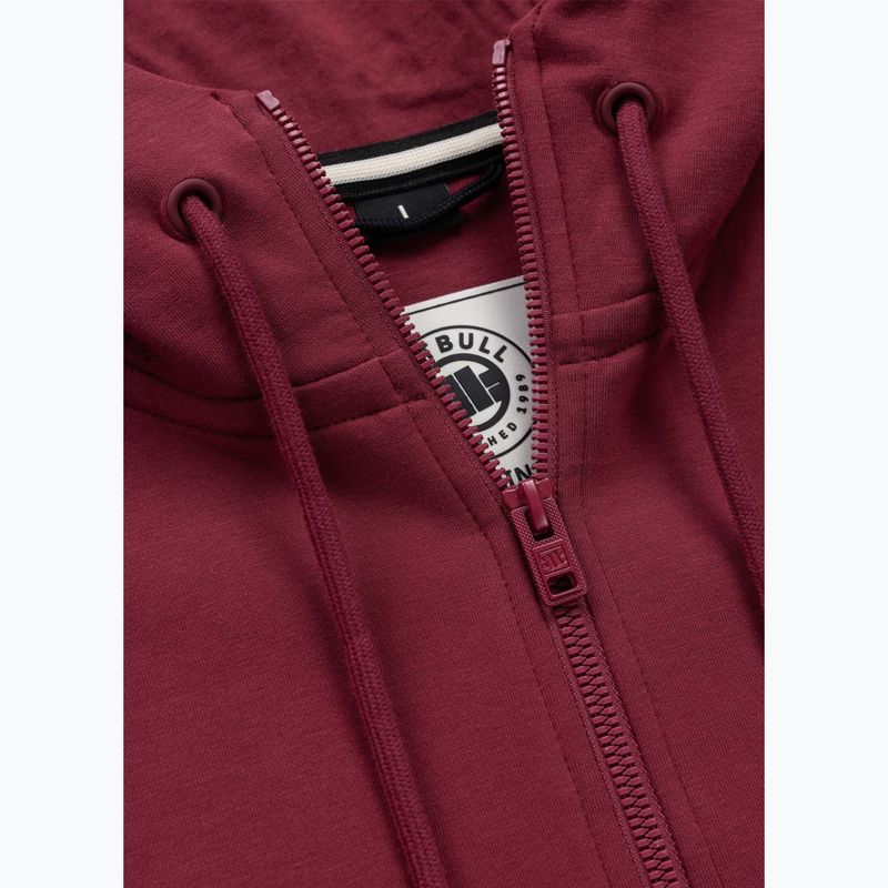 Vyriškas džemperis Pitbull Sampson Hooded Zip Sweatshirt burgundy 8