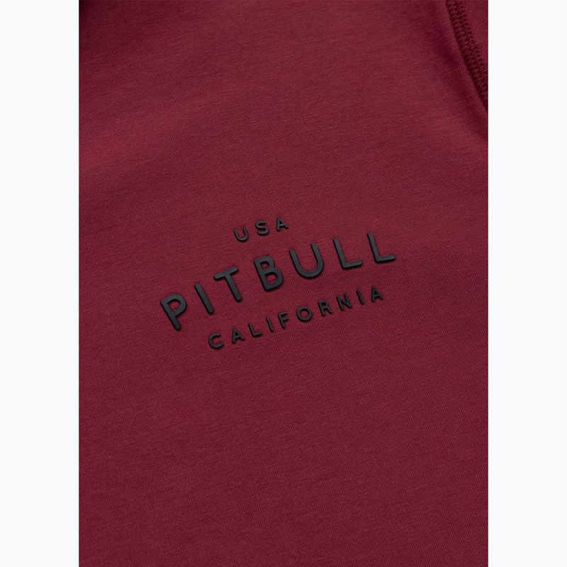 Vyriškas džemperis Pitbull Sampson Hooded Zip Sweatshirt burgundy 11