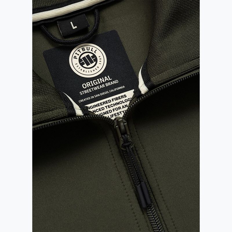 Vyriškas džemperis Pitbull Track Jacket Powers old green 5