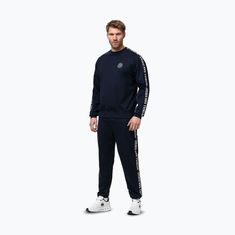 Vyriškas džemperis Pitbull Tape Parker Crewneck dark navy 2