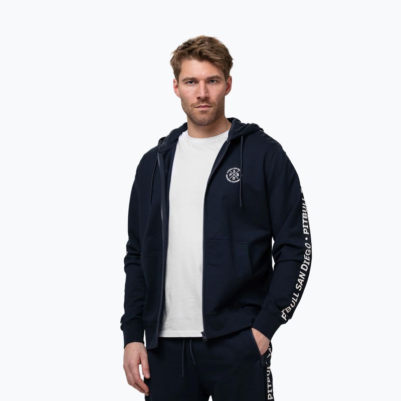 Vyriškas džemperis Pitbull Tape Parker Hooded Zip dark navy 4