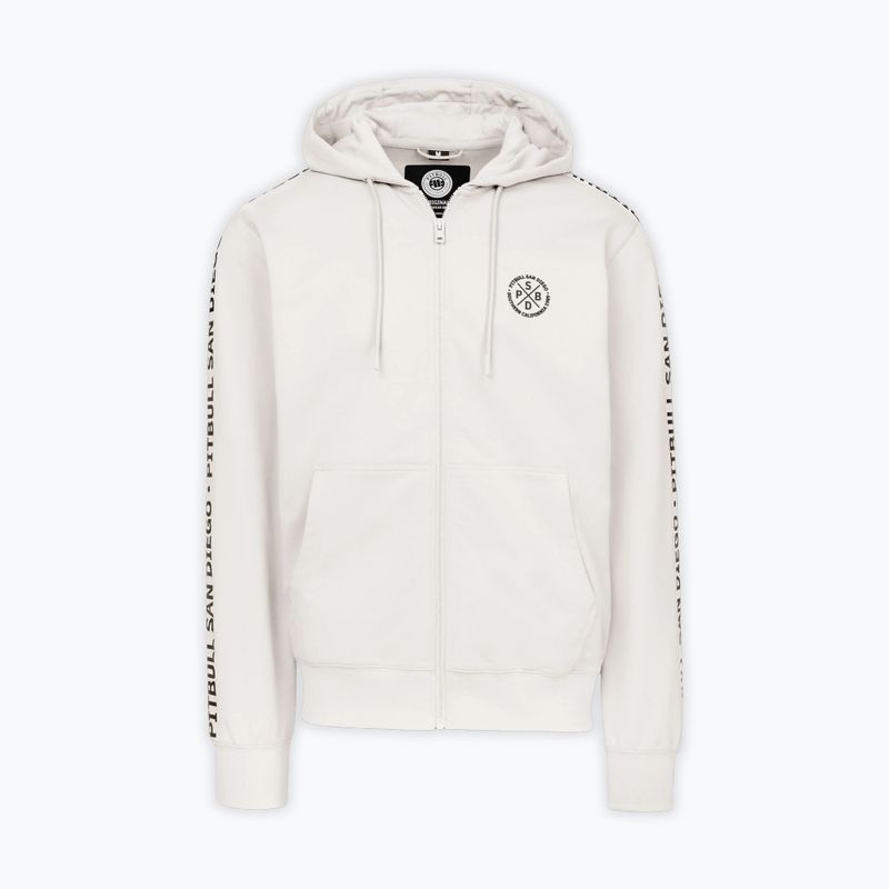 Vyriškas džemperis Pitbull Tape Parker Hooded Zip off white 3