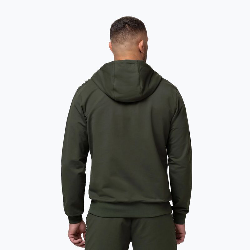 Vyriškas džemperis Pitbull Tape Parker Hooded Zip old green 3