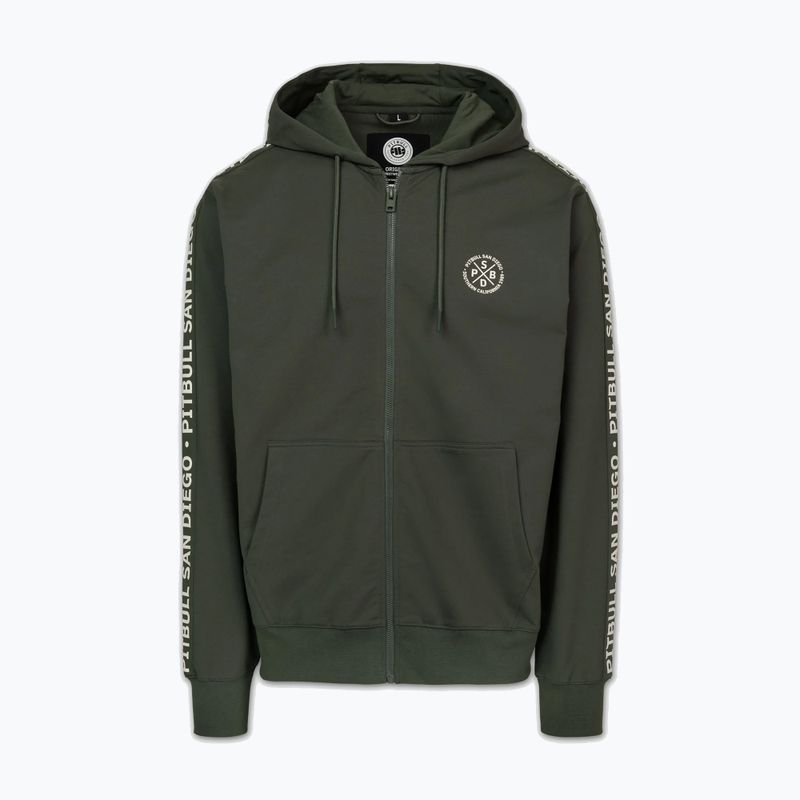 Vyriškas džemperis Pitbull Tape Parker Hooded Zip old green 6