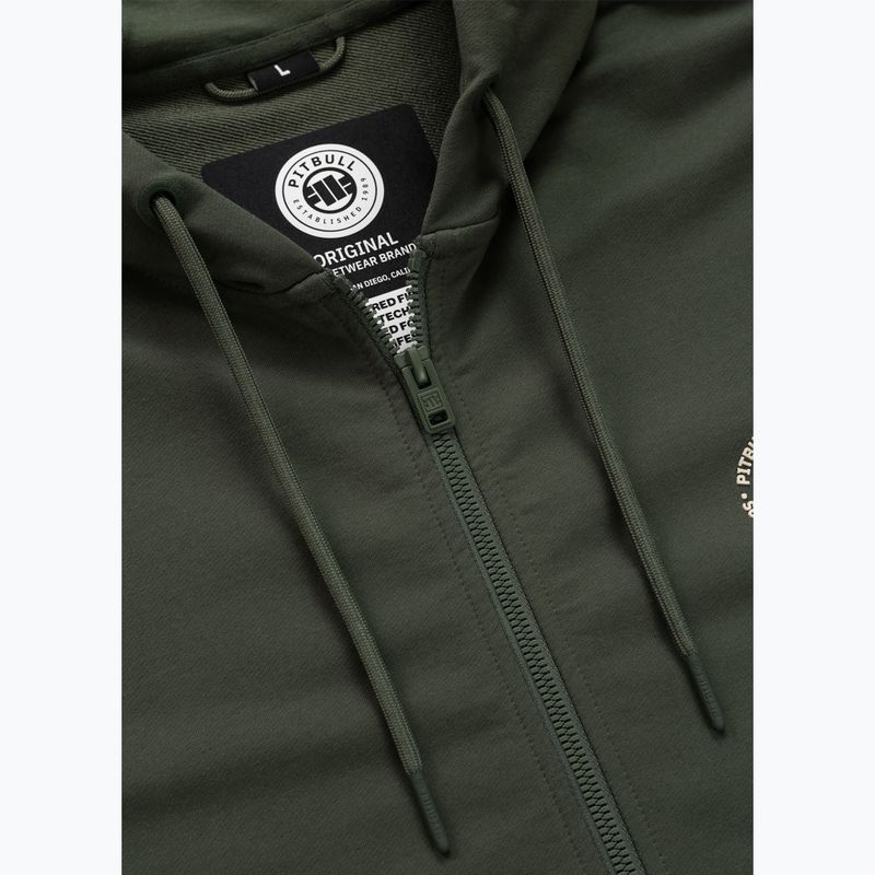 Vyriškas džemperis Pitbull Tape Parker Hooded Zip old green 8