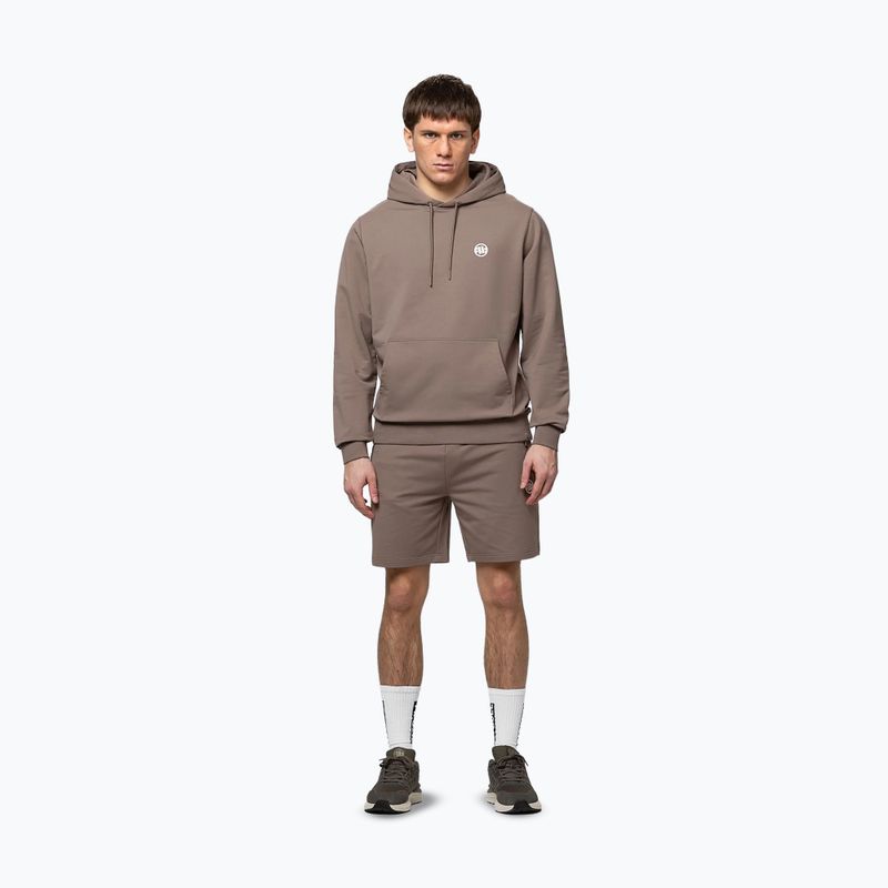 Vyriškas džemperis Pitbull Nugget Small Logo Hooded brown savana 2
