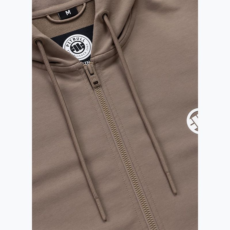 Vyriškas džemperis Pitbull Nugget Small Logo Hooded Zip brown savana 7