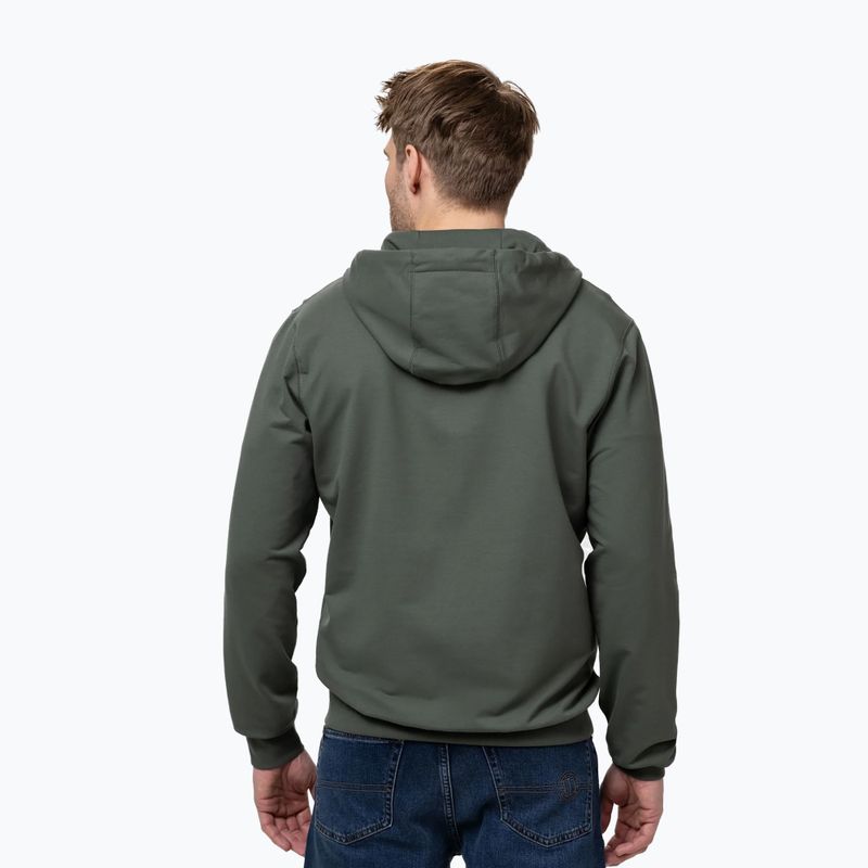 Vyriškas džemperis Pitbull Nugget Small Logo Hooded Zip sage green 3