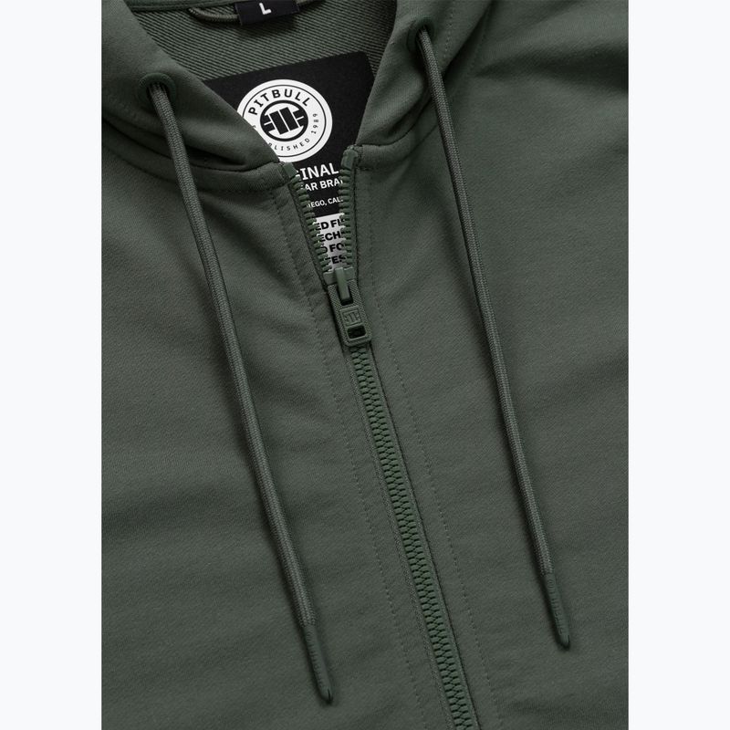 Vyriškas džemperis Pitbull Nugget Small Logo Hooded Zip sage green 7