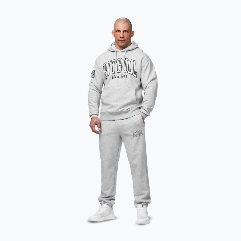 Vyriškas džemperis Pitbull Badger Hooded grey/melange 2