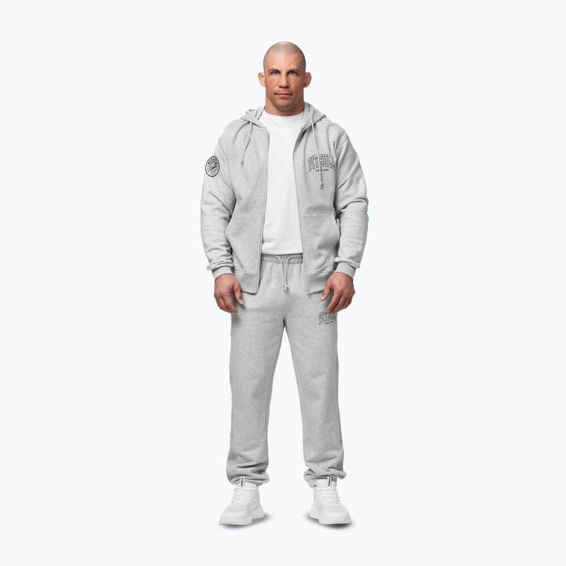 Vyriškas džemperis Pitbull Badger Hooded Zip grey/melange 2