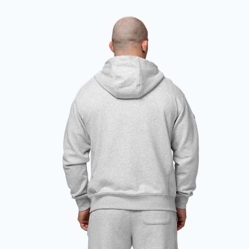 Vyriškas džemperis Pitbull Badger Hooded Zip grey/melange 3