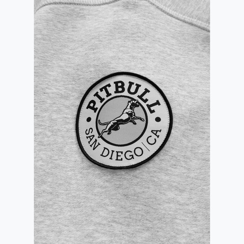 Vyriškas džemperis Pitbull Badger Hooded Zip grey/melange 10
