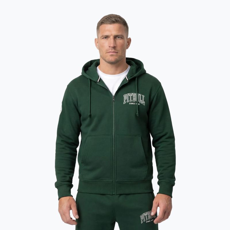 Vyriškas džemperis Pitbull Badger Hooded Zip hunter/green