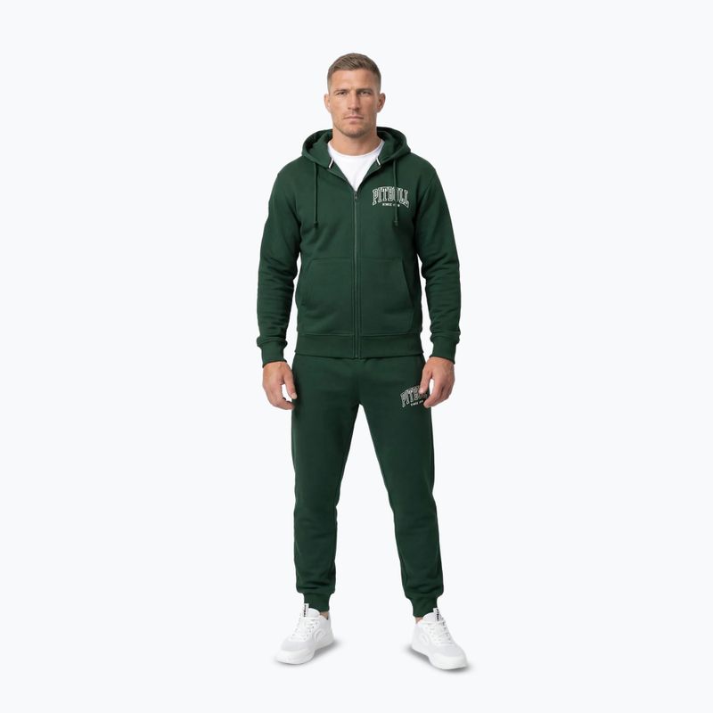 Vyriškas džemperis Pitbull Badger Hooded Zip hunter/green 2