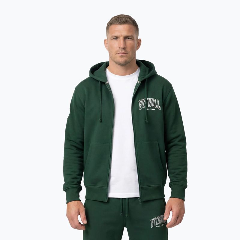 Vyriškas džemperis Pitbull Badger Hooded Zip hunter/green 3