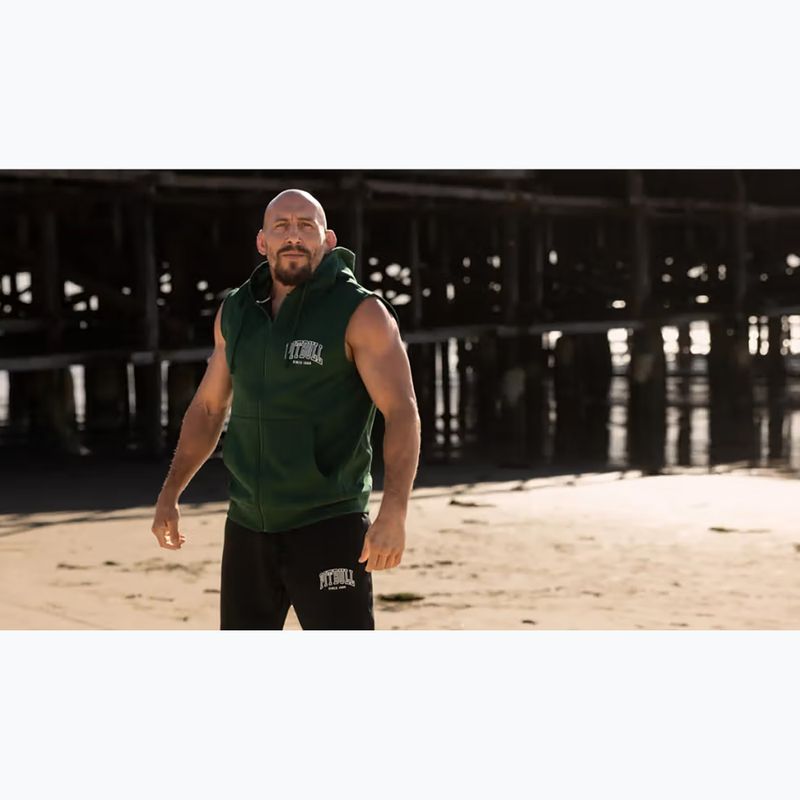 Vyriškas džemperis Pitbull Badger Hooded Vest Zip hunter green 10