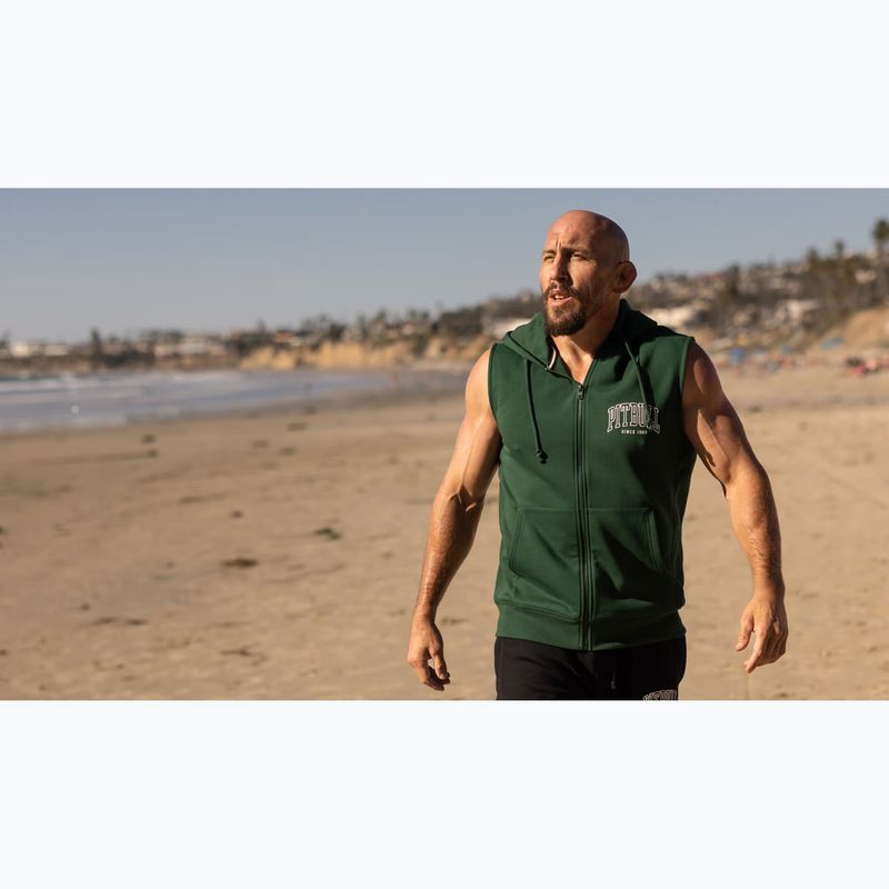 Vyriškas džemperis Pitbull Badger Hooded Vest Zip hunter green 12