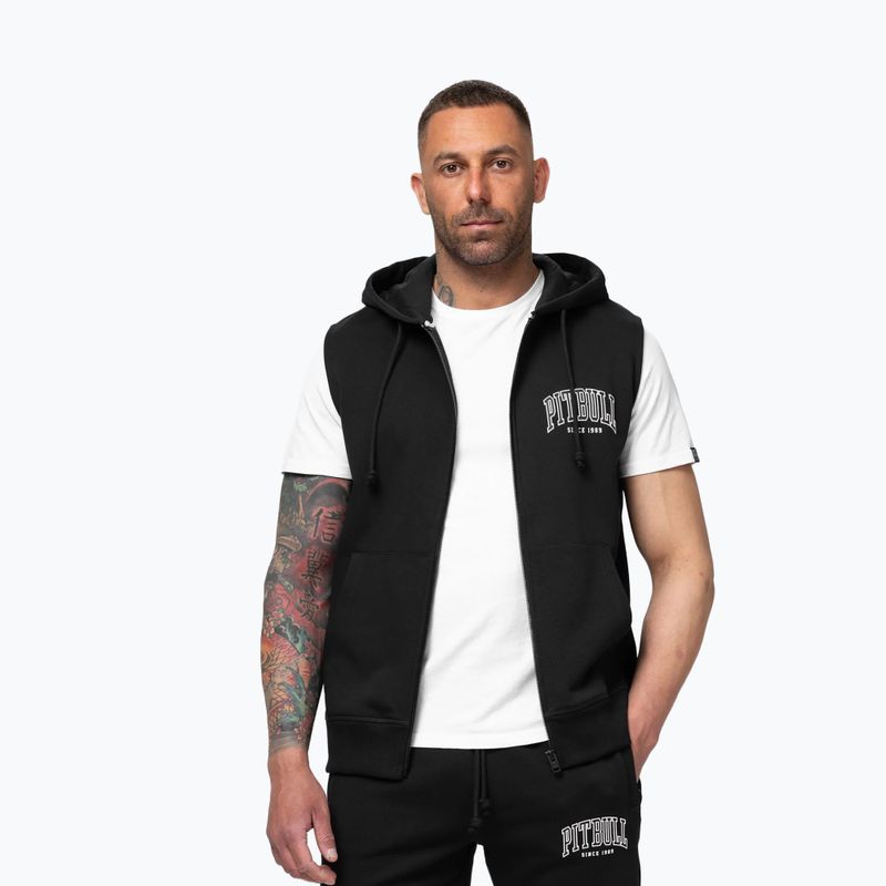 Vyriškas džemperis Pitbull Badger Hooded Vest Zip black 4