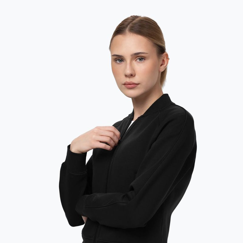 Moteriškas džemperis Pitbull Discovery Collar Zip Track Jacket black 5