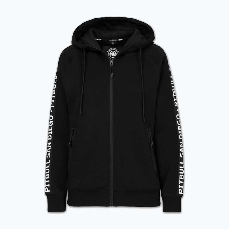 Moteriškas džemperis Pitbull Explory Tape Hooded Zip black 5