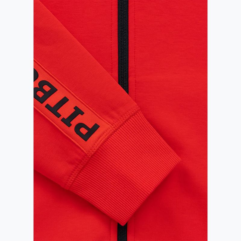 Moteriškas džemperis Pitbull Explory Tape Hooded Zip fluo/red 12